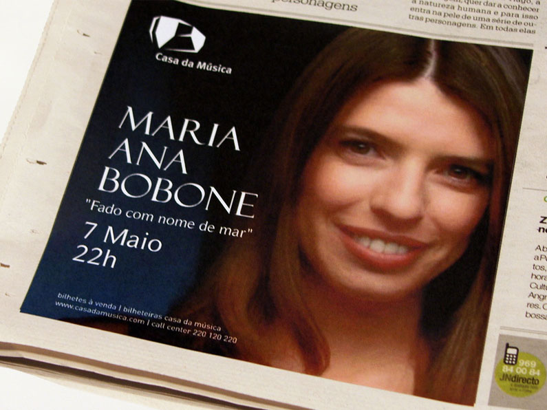 Anúncio Jornal Ana Bobone