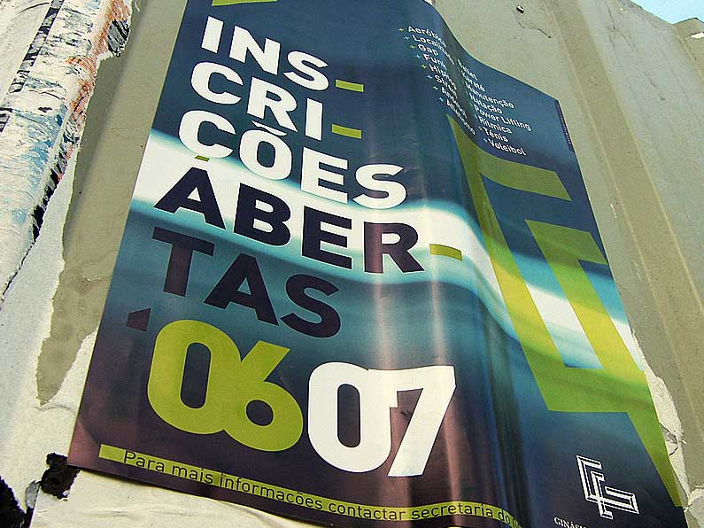 Cartaz Inscrição Modalidades